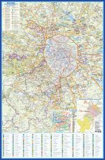 Moskva. Administrativnaja nastennaja karta (+Novaja Moskva) s gerbami rajonov A0+ (ochen bolshaja) (v tubuse)