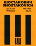 Shostakovich. Two pieces for cello and piano