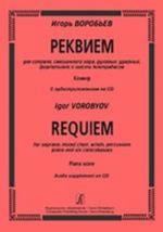 Requiem for soprano, mixed choir, winds, percussion, piano and six contrabasses. Piano score (+CD)