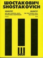 Dmitri Shostakovich. Quintet. For two violins, viola, cello and piano. Score and Parts. Op. 57