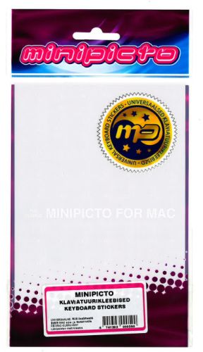 Venäläiset näppäintarrat. MACille. Väri: Valkoiset