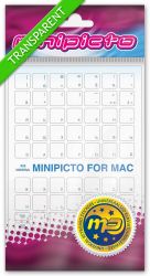 Russian stickers for keyboard. For MAC. Colour: Blue